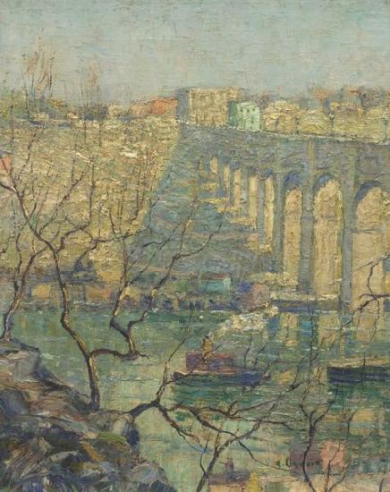 Ernest Lawson View of the Bridge china oil painting image